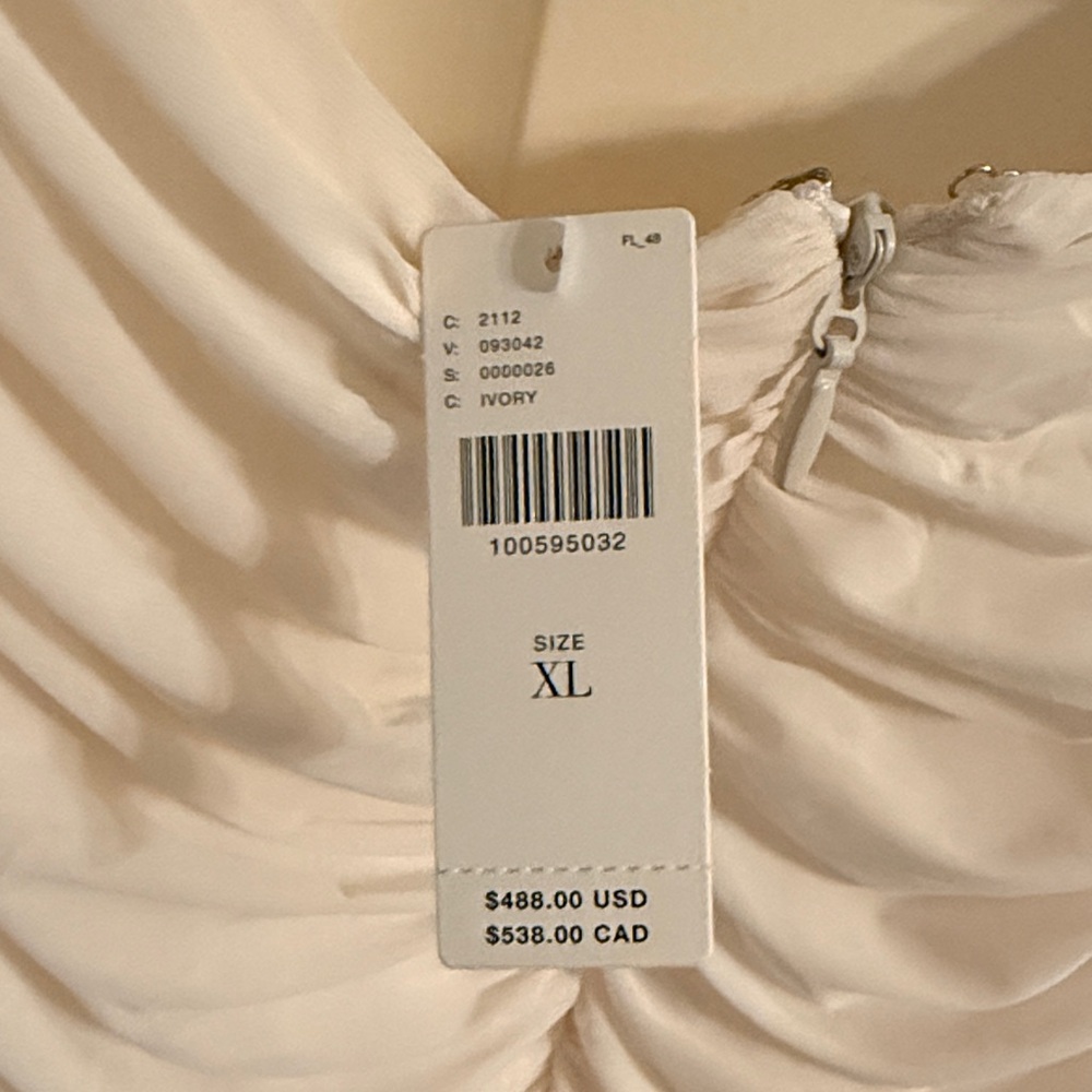 NWT Ronny Kobo Collection Cream Maxi Dress - Size XL - Picture 5 of 6